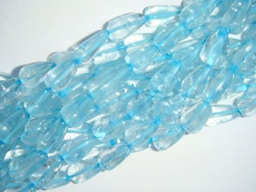 Blue Topaz Top Drill Drop Beads