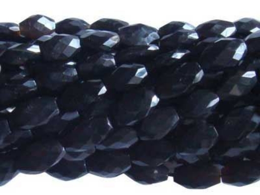 Black Onyx Faceted Oval