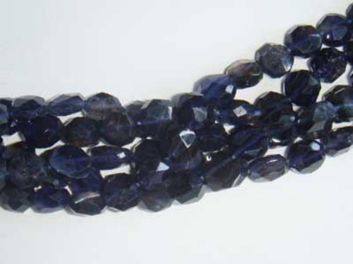 Iolite Faceted Coin