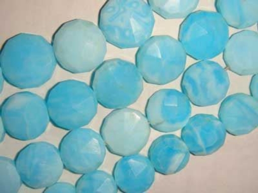 Sky Opal Faceted Coin
