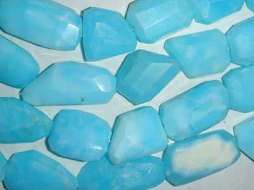 Sky Opal Faceted Tumble