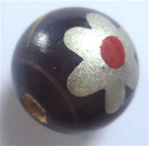  Wooden Painted Beads