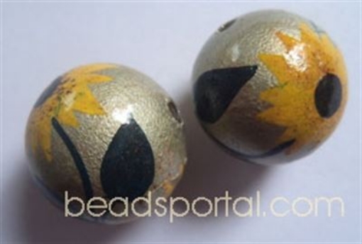 Wooden Painted Beads