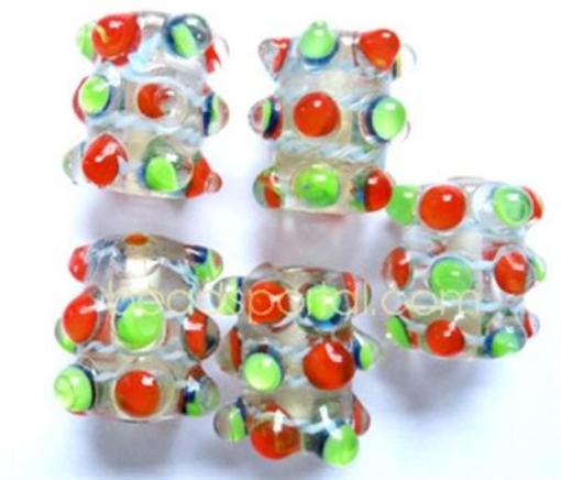 Lampwork Bumpy Beads