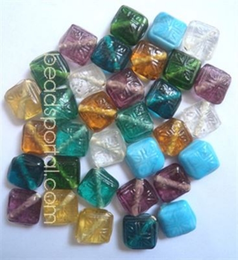 Plain Mix Assorted Glass Beads