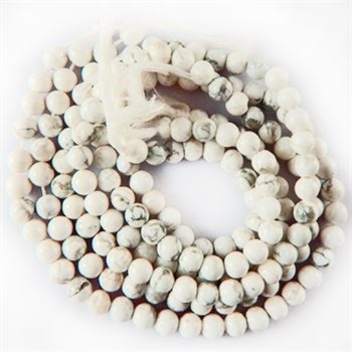 Howlite 4mm Beads