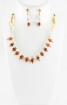Howlite & Goldstone Gemstone Beads Neckpress Necklace Set