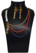 Lapis, Red Coral and Yellow Aventurine Necklace Set