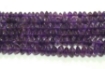 Amethyst Dark rondelle beads