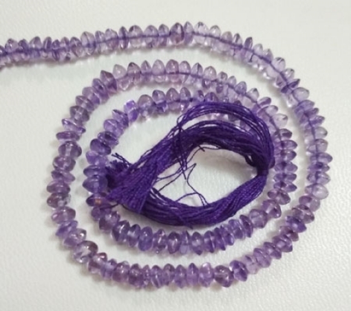 Picture of Amethyst rondelle beads