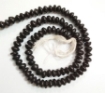 Black Spinel rondelle beads