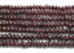 Garnet rondelle beads