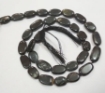 Black Tigereye Oval Beads