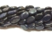Blue Goldstone Oval Beads