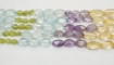 Multi 4 Colour Stone Oval Beads