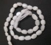 White Agate Oval Beads