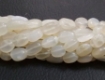 White Moonstone Oval Beads