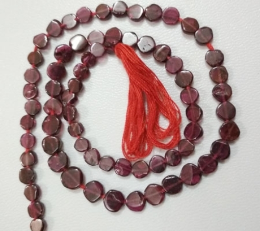 Garnet Coin Beads