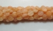 Peach Moonstone Coin Beads