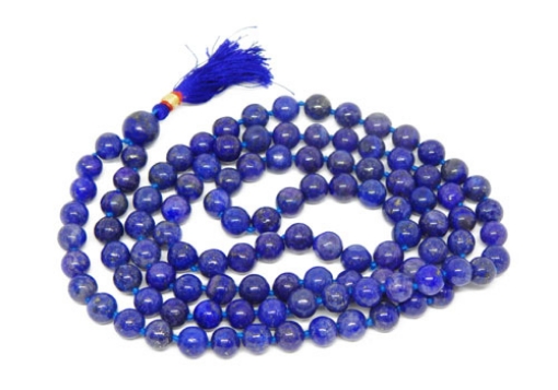 Lapis Lazuli Mala : 108+1 Beads Knotted Mala
