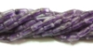 Amethyst dark tube beads