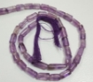 Amethyst light  tube beads