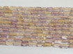 Ametrine tube beads
