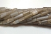 Grey Moonstone tube beads