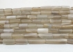 Grey Moonstone tube beads