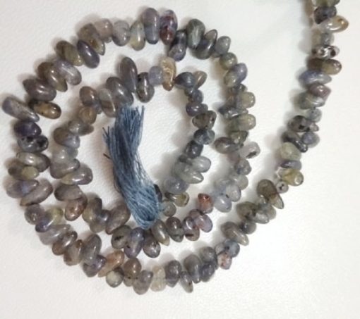 Picture of Iolite side drilled drop beads
