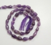 Picture of Amethyst dark top drilled drop beads