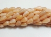 Picture of Peach Moonstone top drilled drop beads