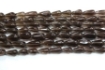 Smoky Quartz top drilled drop beads
