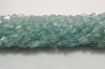 Aquamarine triangle beads