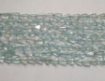 Aquamarine triangle beads