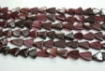 Garnet triangle beads