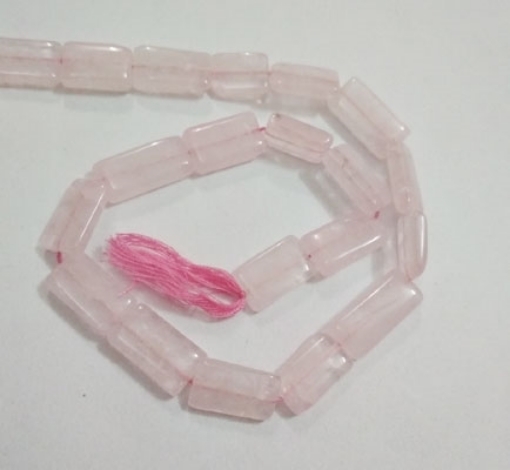 Rose Quartz Chicklet Beads