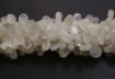 White Moonstone side drilled pear beads