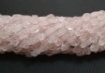 Rose Quartz Diamond Beads