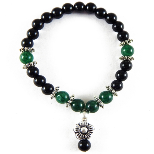 Black Agate Beads Bracelet