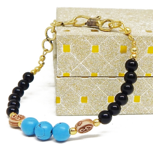 Hakik & Turquoise Beads Bracelet
